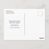 Modern Merry en heldere, eenvoudige kerstfoto Po Briefkaart (Achterkant)