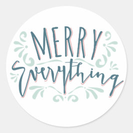 Modern Merry Everything Brush Swirl Sticker