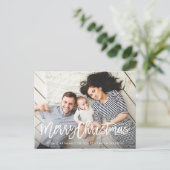 Modern Merry Holiday-fotokaart Feestdagenkaart (Staand voorkant)