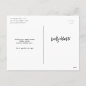 Modern Merry Holiday-fotokaart Feestdagenkaart (Achterkant)