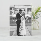 Modern Merry Holiday ontwerp Feestdagenkaart (Staand voorkant)