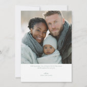 Modern Merry Holiday Photo Card Feestdagenkaart (Achterkant)