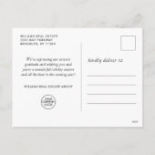 Modern Merry kerst Corporate Greeting Feestdagenkaart (Achterkant)