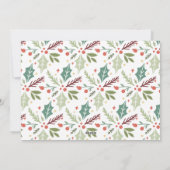 Modern Merry kerstary Foliage Photo Collage Feestdagenkaart (Achterkant)