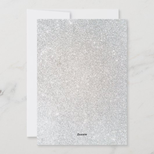 Modern Merry kerstfoto grijs Feestdagenkaart (Achterkant)