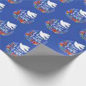Modern Merry Kerstmis Cadeaupapier (Hoek)