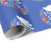 Modern Merry Kerstmis Cadeaupapier (Rol Hoek)