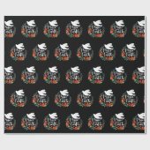 Modern Merry Kerstmis Cadeaupapier (Vlak)