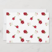 Modern Merry Kerstmis Feestdagenkaart (Achterkant)