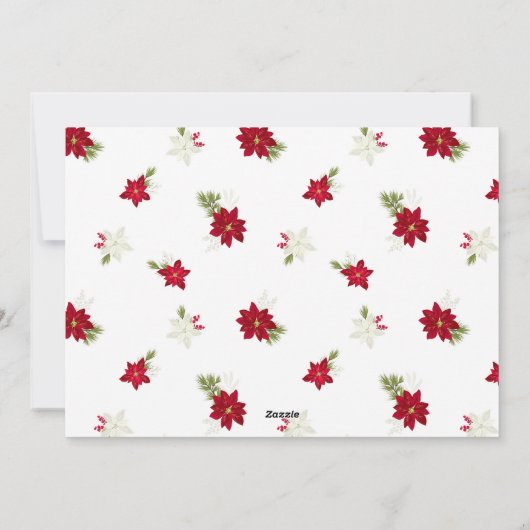 Modern Merry Kerstmis Feestdagenkaart (Achterkant)