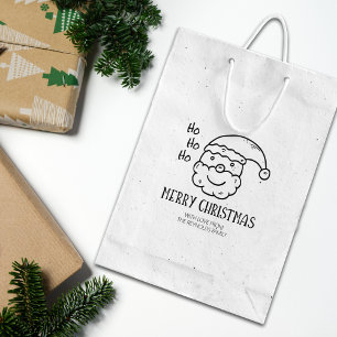 Modern Merry Kerstmis Rubberstempel