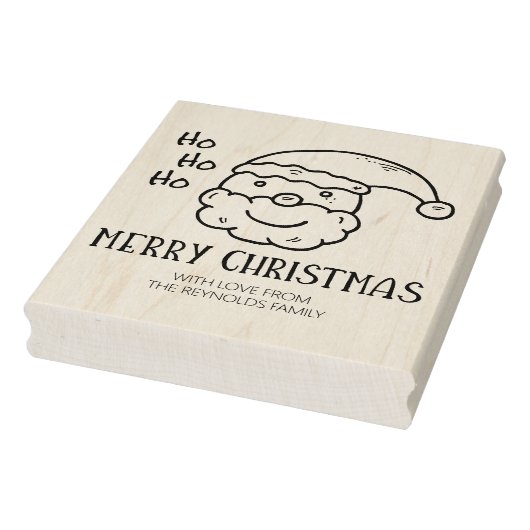 Modern Merry Kerstmis Rubberstempel (Stempel)