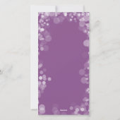 Modern Merry Kerstorchid Bokeh Personalized Feestdagenkaart (Achterkant)