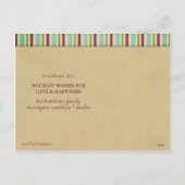 Modern Merry Kerstpoka Dots Briefkaart (Achterkant)