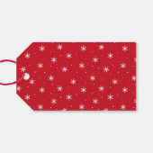 Modern Merry kerstrood Cadeaulabel (Achterkant Horizontaal)