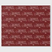 Modern Merry kerstsms met heilig, pijnlijk Cadeaupapier (Vlak)