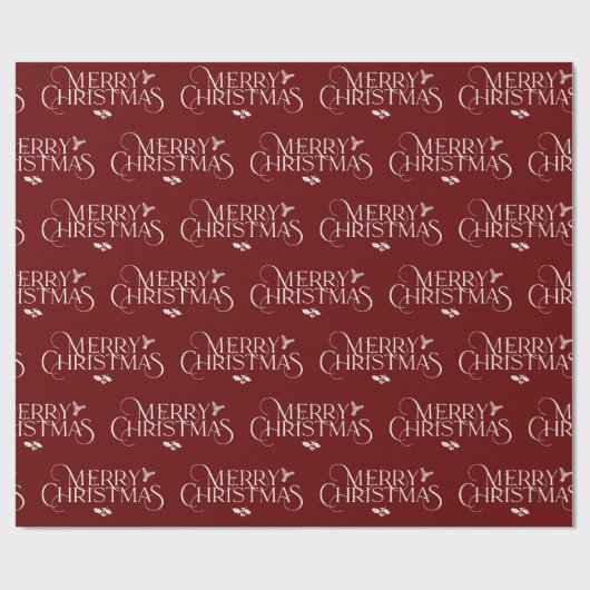Modern Merry kerstsms met heilig, pijnlijk Cadeaupapier (Vlak)