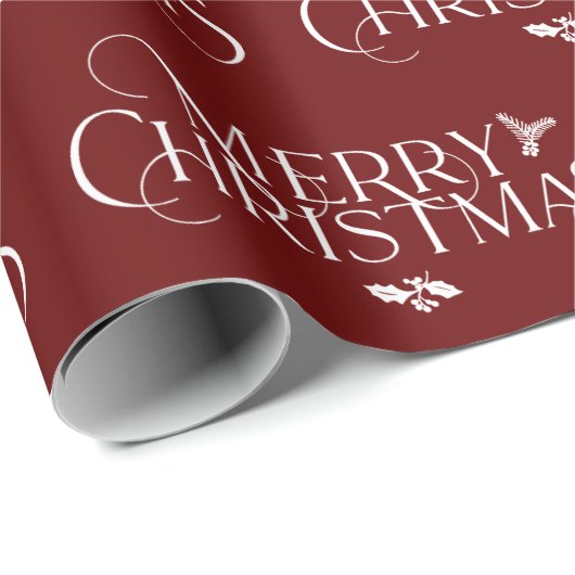 Modern Merry kerstsms met heilig, pijnlijk Cadeaupapier (Rol Hoek)