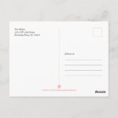 Modern Merry kersttypografie Briefkaart (Achterkant)