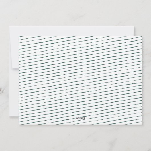 Modern Merry Little Kerstcute Green Foto Feestdagenkaart (Achterkant)