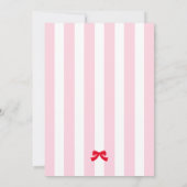 Modern Merry Pink Red Bow Tree Flat Holiday Kaart (Achterkant)