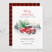 Modern Merry Red Truck Buffalo (Voorkant / Achterkant)