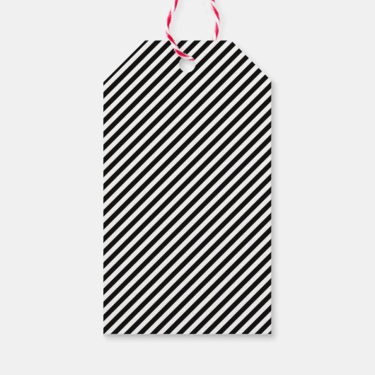 Modern Merry Santa Hat CadeLabel Cadeaulabel (Achterkant)