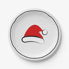 Modern Merry Santa Hat Paper Bord