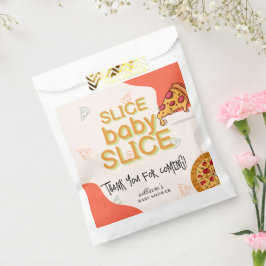 Modern Messy Slice Baby Slice Pizza Baby shower Bedankzakje