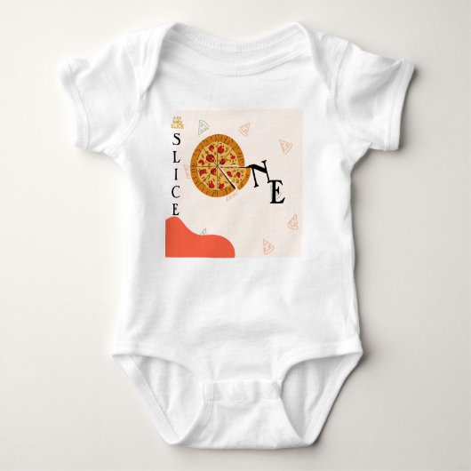 Modern Messy Slice Baby Slice Pizza T-shirt (Voorkant)
