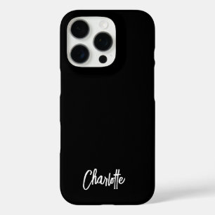 Modern met de hand geletterd schrift gepersonalise iPhone 16 pro hoesje