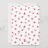 Modern met handschrift Joy Red Photo Feestdagenkaart (Achterkant)