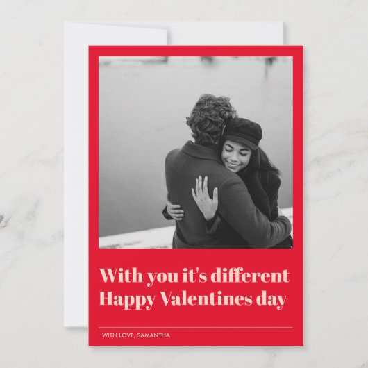Modern met jou is anders | Valentijnse foto (Voorkant)