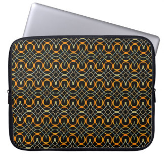 Modern metaal Keltische knopen patroon Laptop Sleeve