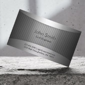 Modern Metal Civil Engineer Visitekaartje