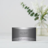 Modern Metal Real Estate Broker Visitekaartje (Staand voorkant)