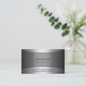 Modern Metal Stripes Bartender Visitekaartje (Staand voorkant)