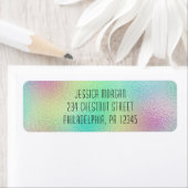 Modern Metalfolie Retouradreslabel Etiket (Insitu)