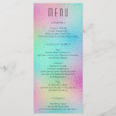 Modern Metallic Folie Wedding Vrijgezellenfeest Me Menu (Voorkant)