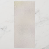 Modern Metallic Folie Wedding Vrijgezellenfeest Me Menu (Achterkant)