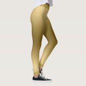 Modern Metallic Goud met Rand Leggings (Rechts)