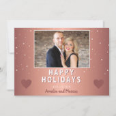 Modern Metallic Heart Snowflake (Voorkant)