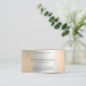 Modern Metallic look minimalistisch design elegant Visitekaartje (Staand voorkant)