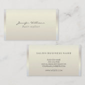 Modern Metallic Lux Visitekaartje (Voorkant / Achterkant)