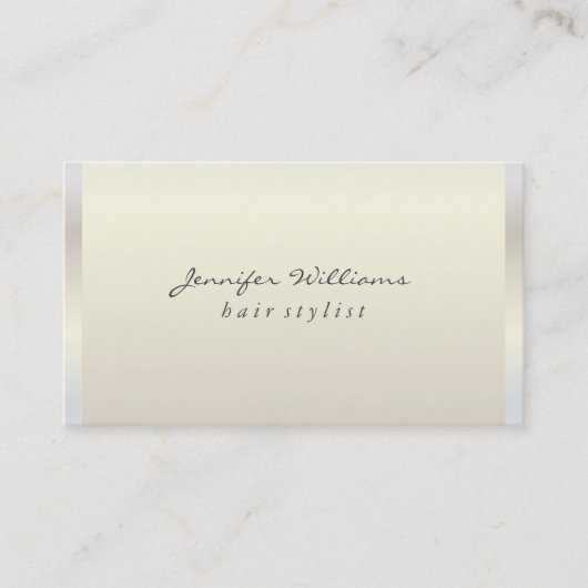 Modern Metallic Lux Visitekaartje (Voorkant)