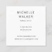 Modern Metallic Ombre Makeup Artist Vierkante Visitekaartje (Achterkant)