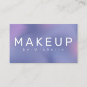 Modern Metallic Ombre Makeup Artist Visitekaartje (Voorkant)