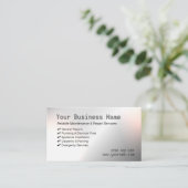 Modern Metallic Onderhoud & Reparatie Visitekaartj Visitekaartje (Staand voorkant)