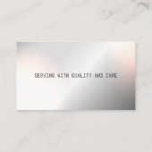 Modern Metallic Onderhoud & Reparatie Visitekaartj Visitekaartje (Achterkant)