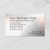 Modern Metallic Onderhoud & Reparatie Visitekaartj Visitekaartje (Voorkant)